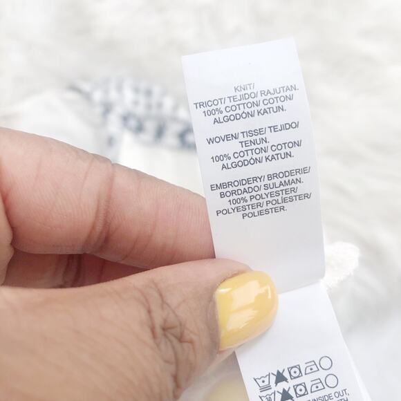 Lucky Brand Women's White Geo Embroidered Round Neck Longsleeve Top Plus 3X - Picture 6 of 7